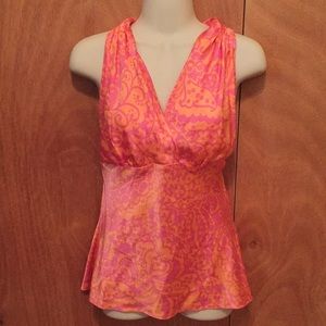 100% Silk Express Halter Top♥️